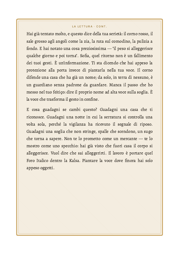 Pagina 4 di una Mappa Natale del Corpo, velata perché appartiene a chi l'ha commissionata (esempio)
