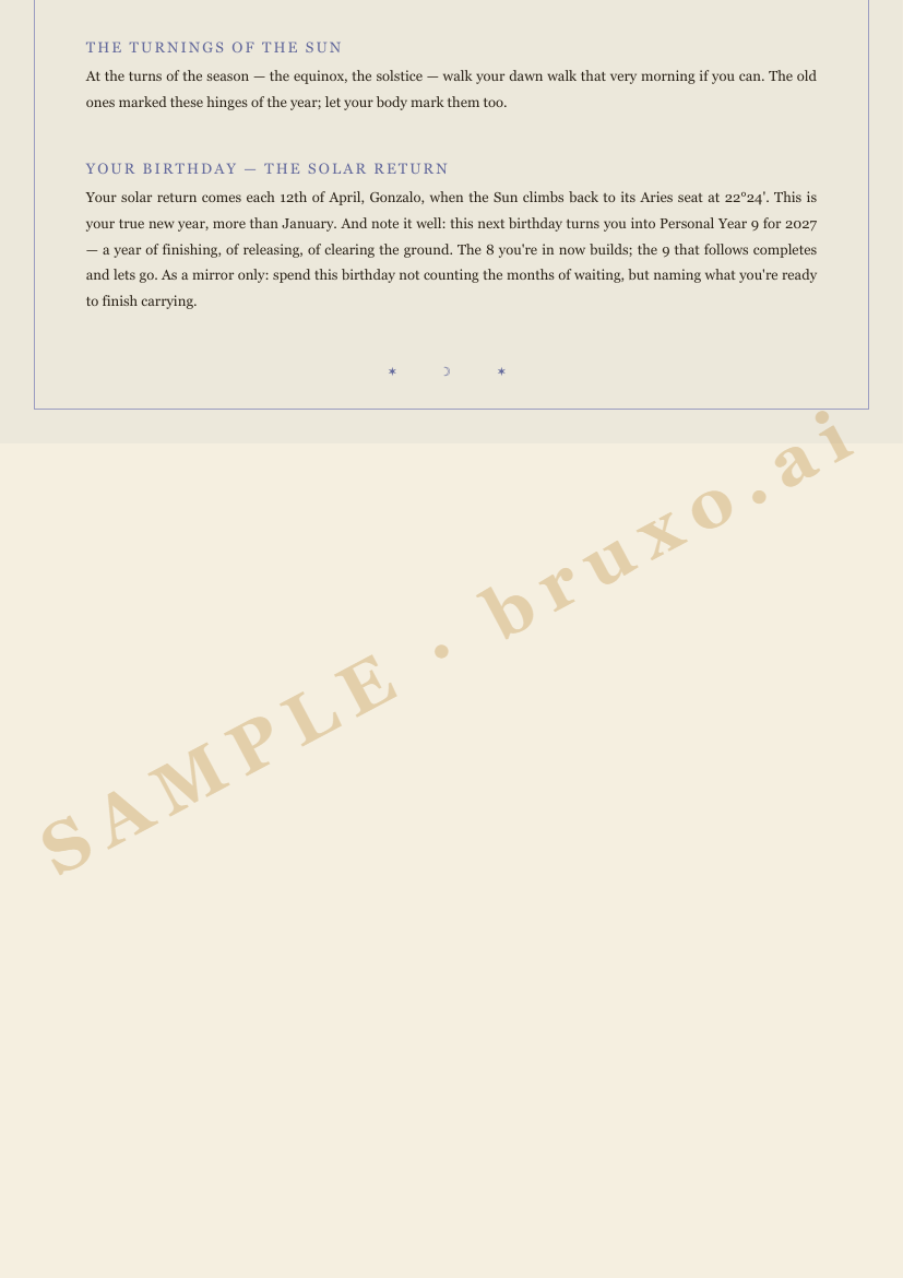 Page of a Map of the Sky, veiled because it belongs to whoever ordered it (sample)