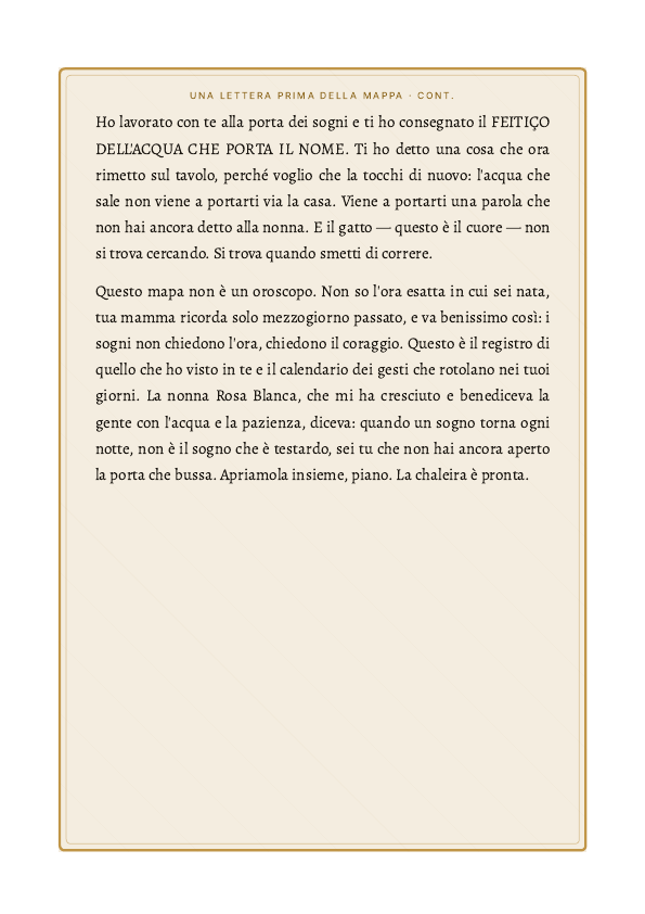 Pagina 3 di una Mappa Natale del Corpo, velata perché appartiene a chi l'ha commissionata (esempio)