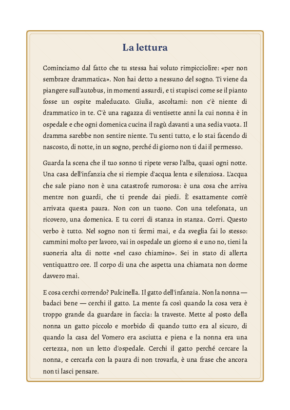 Pagina 4 di una Mappa Natale del Corpo, velata perché appartiene a chi l'ha commissionata (esempio)