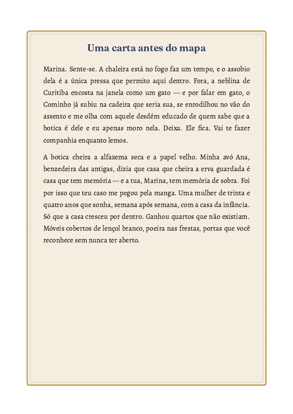 Mapa dos Sonhos — amostra