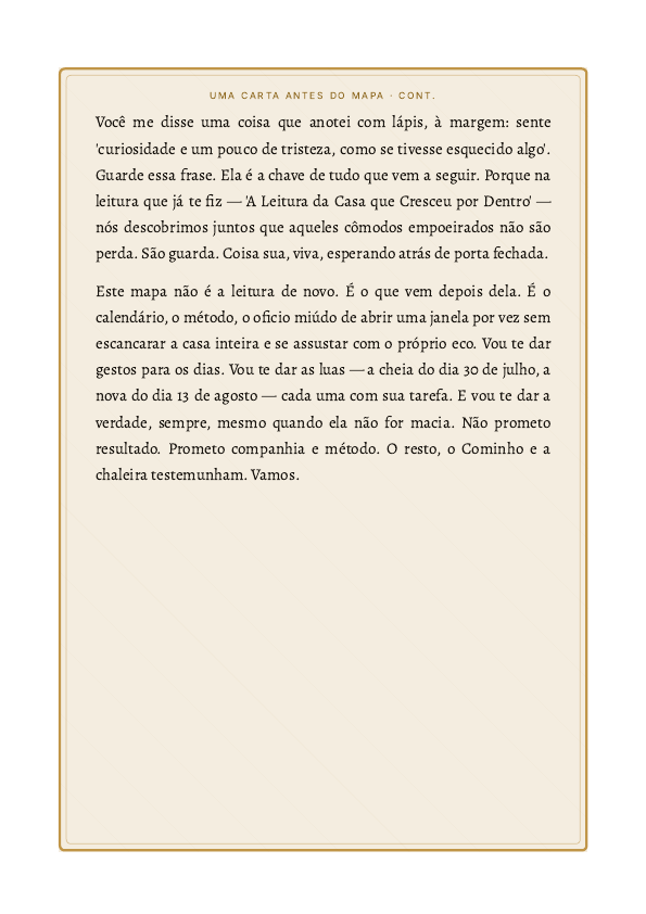Página 3 de um Mapa Natal do Corpo, velada porque pertence a quem a encomendou (amostra)