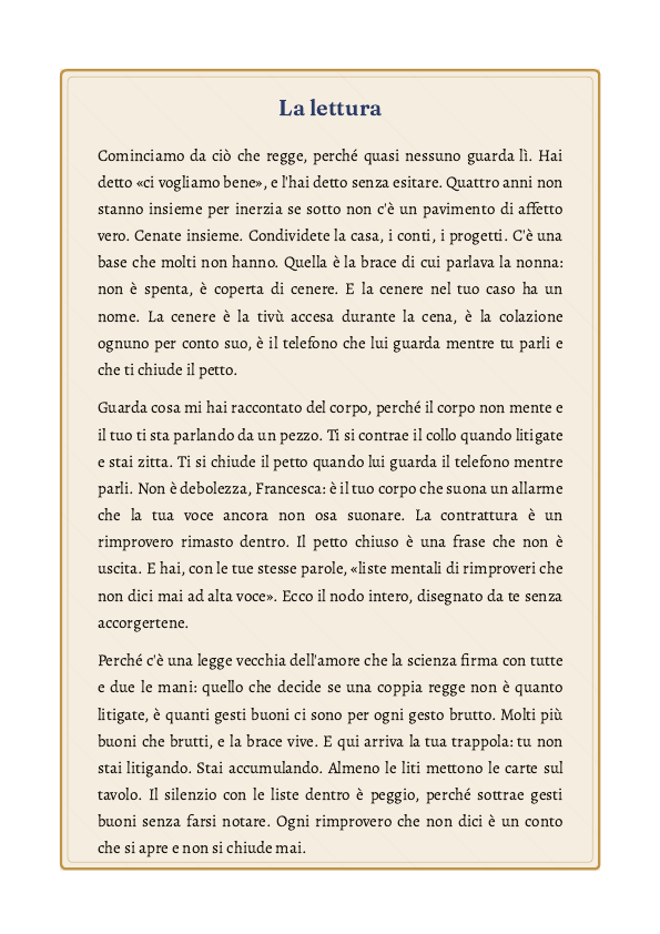 La Mappa del Legame (esempio)