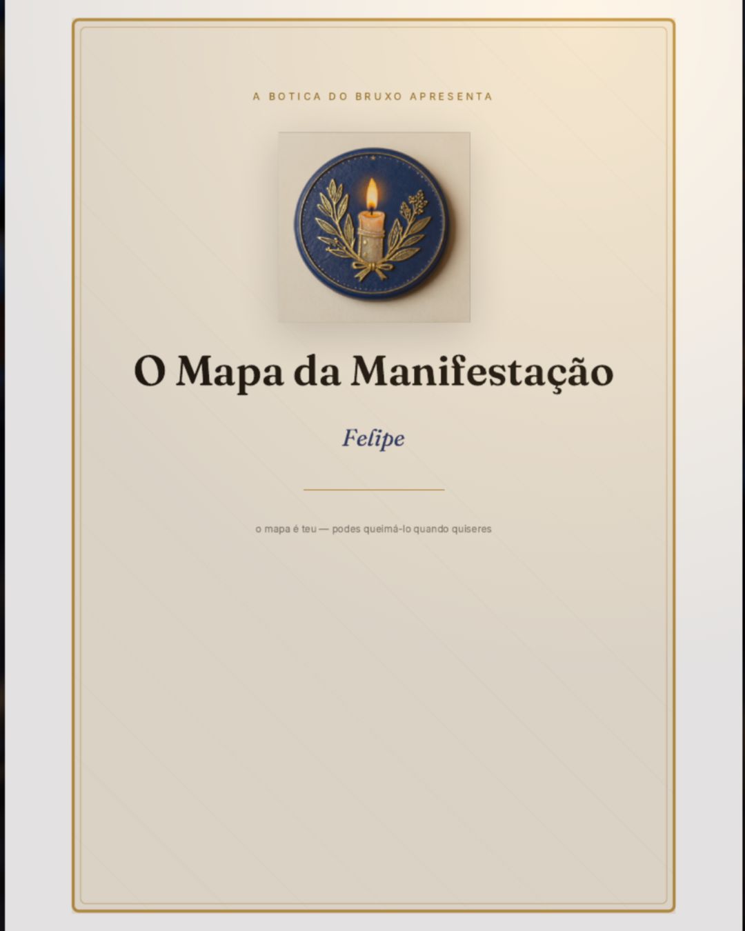 Um Mapa real na mesa da botica, as anotações à mão do bruxo nas páginas