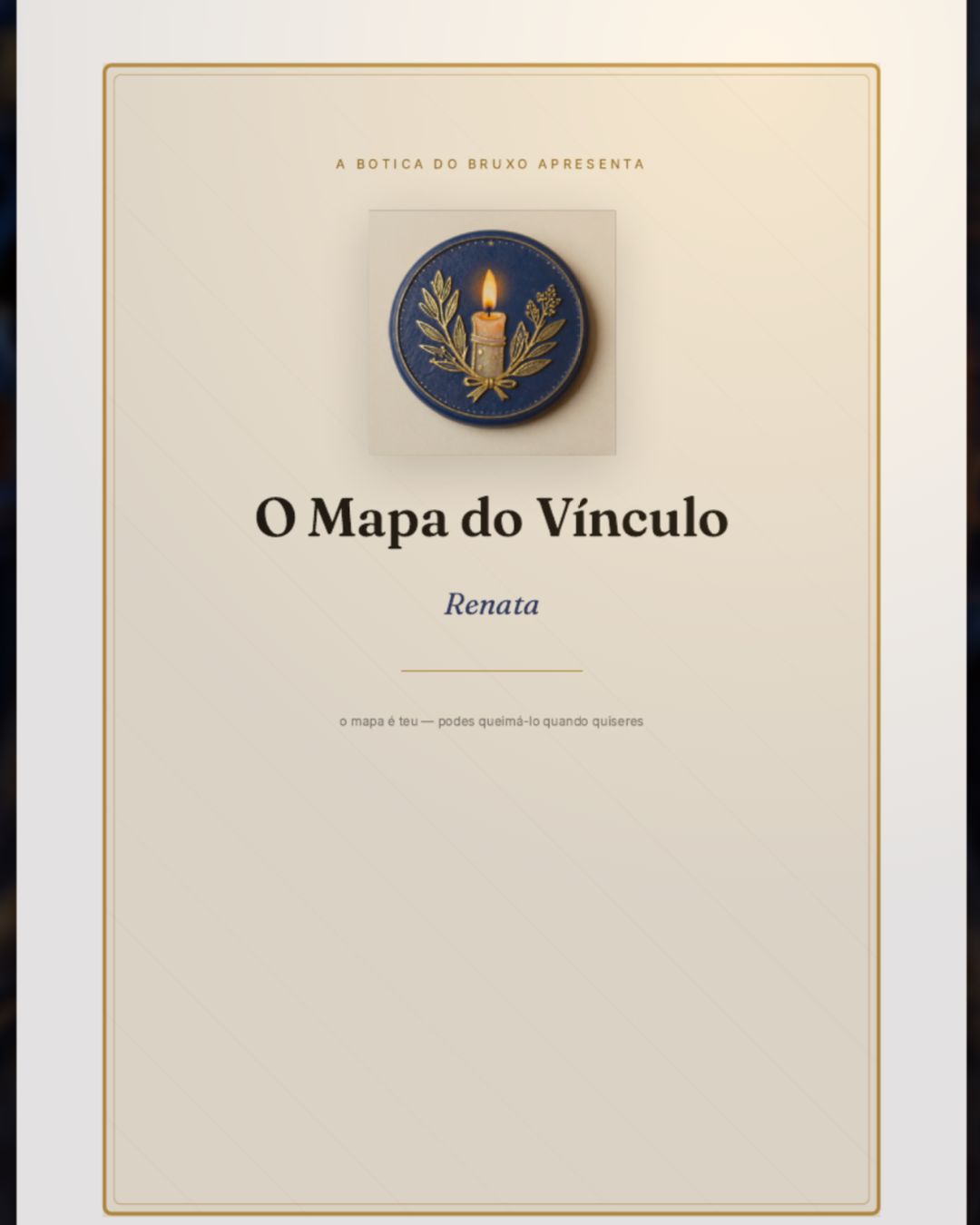 Um Mapa real na mesa da botica, as anotações à mão do bruxo nas páginas